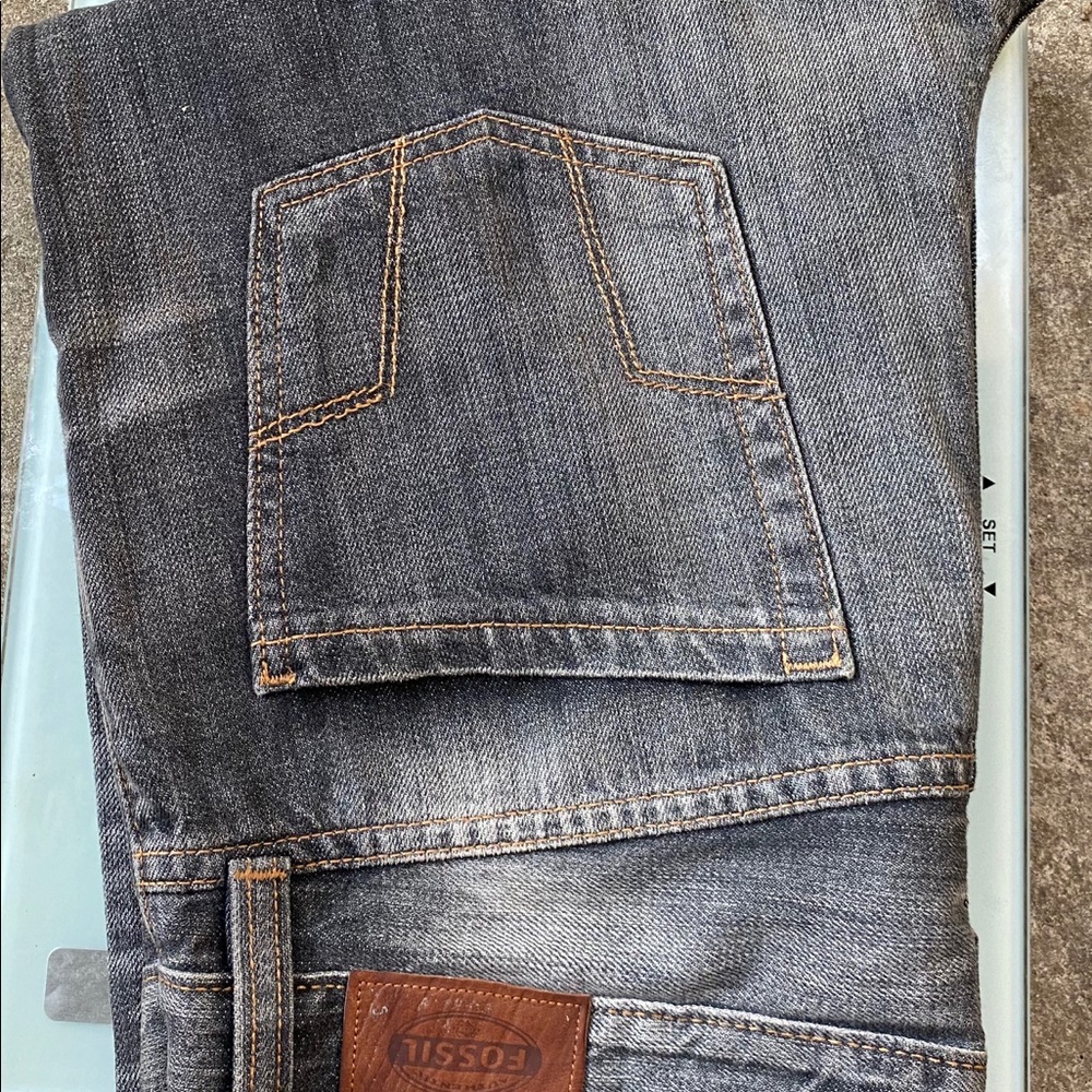 authentic fossil men jeans